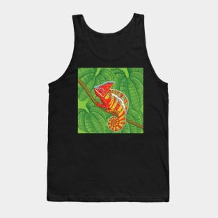 Colourful chameleon Tank Top